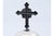 Metal Silver Altar Bell with Bows, Ropes and Cross with Interior Mechanism For Sale - Image 7 of 10