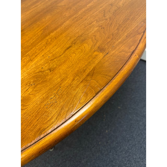 Ethan Allen Maison Cherry and Wrought Iron Dining Table For Sale - Image 11 of 12