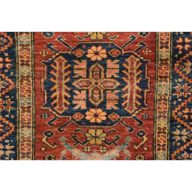 Transitional New Pakistani Caucasian Design Rug Runner - 2'8" X 9'4" For Sale - Image 3 of 9