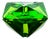 Vintage Art Deco Green Uranium Glass Faceted Ashtray by Moser, Czechoslovakia, 1930 For Sale