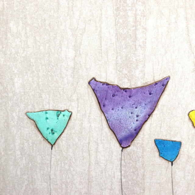 The organic aesthetic and textures of Peter Kuttner’s original boho minimalist artworks are the result of patient layering...