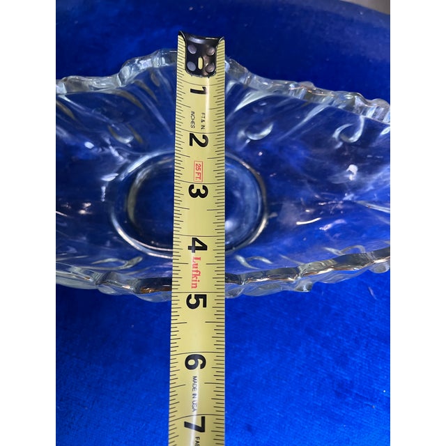 Glass 1970s Large Glass Table Top Vase For Sale - Image 7 of 8