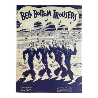 1944 Sailors Bell Bottom Trousers Sheet Music for Framing For Sale