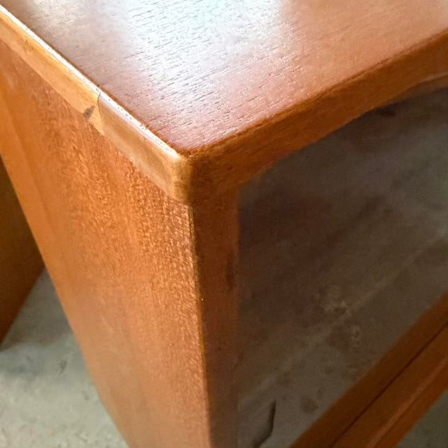 Wood Jentique Mid-Century Teak Bookcase Display For Sale - Image 7 of 11