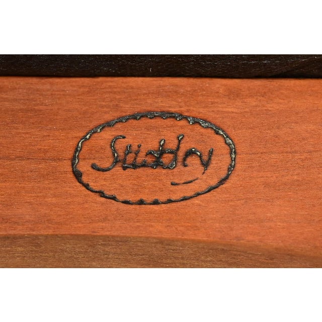 Stickley Arts & Crafts Cherry Wood High Back Spindle Side Chairs or Dining Chairs, Pair For Sale - Image 11 of 14