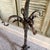 1910s Sunflower Arts & Crafts Wrought Iron Fireplace Hearth Set Hand Forged 1900s For Sale - Image 5 of 15