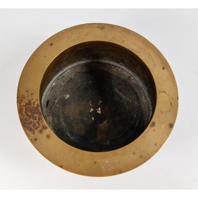 20th Century Gorham Bronze Wine Bottle Coaster With Neoclassical Theme For Sale - Image 10 of 14