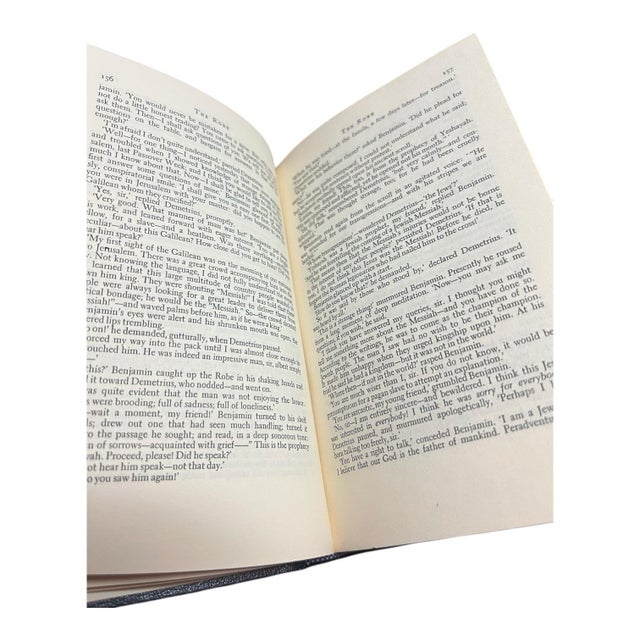 Navy Blue The Robe by Lloyd C. Douglas — Twelve Centuries Classics Edition, 1942 | Hardcover | 472 Pages For Sale - Image 8 of 10