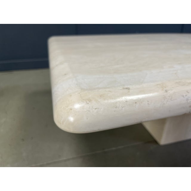 Mid-Century Modern Travertine Coffee Table, Italy, 1970s For Sale - Image 3 of 11