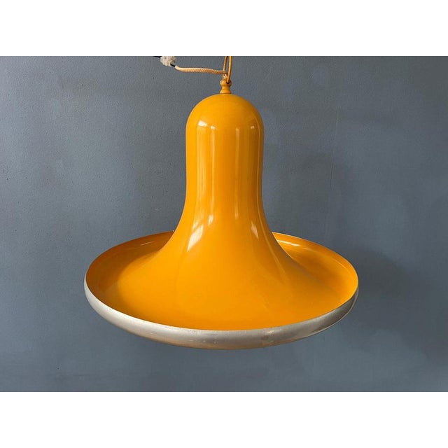 Mid-Century Space Age Ufo Yellow Pendant Lamp For Sale - Image 6 of 11