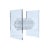 Transparent Clear Lucite Acrylic Pedestal Dining Table With Round Glass and Prism Center For Sale - Image 8 of 14