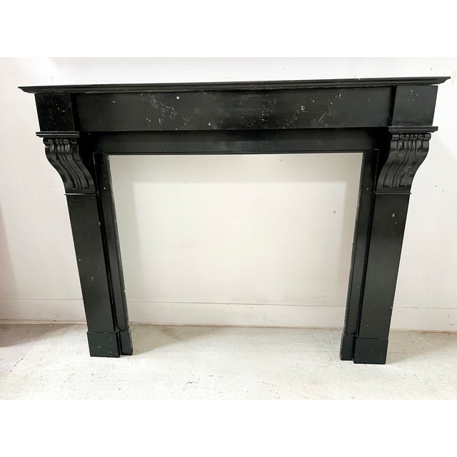 Napoleon III Fireplace with Black Marble Corbel, 19th Century For Sale - Image 3 of 14