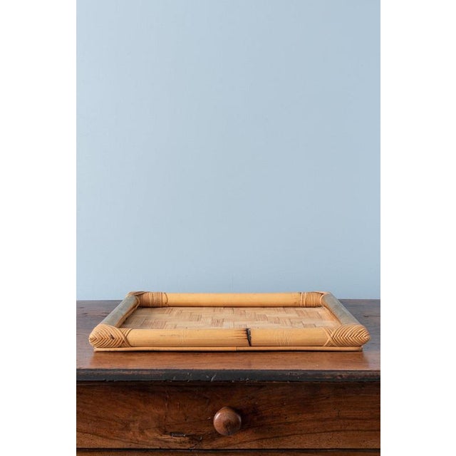 Bamboo and Brass Tray from Vivai Del Sud, 1970s For Sale - Image 10 of 10