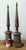 Sienna Vintage Boho Patinated Metal Obelisks - A Pair For Sale - Image 8 of 12