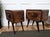 Mid-Century Art Deco Italian Nightstands in Walnut and Glass Top, 1950s, Set of 2 For Sale - Image 9 of 10