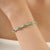 Handcrafted Emerald & Diamond Infinity Link Bracelet in 925 Sterling Silver For Sale - Image 13 of 14