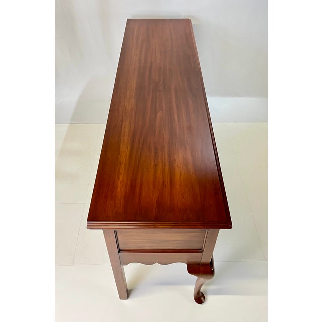 Vintage Henkel Harris Virginia Galleries Wild Black Cherry "Jamestown Colony" Buffet / Sideboard For Sale - Image 10 of 17
