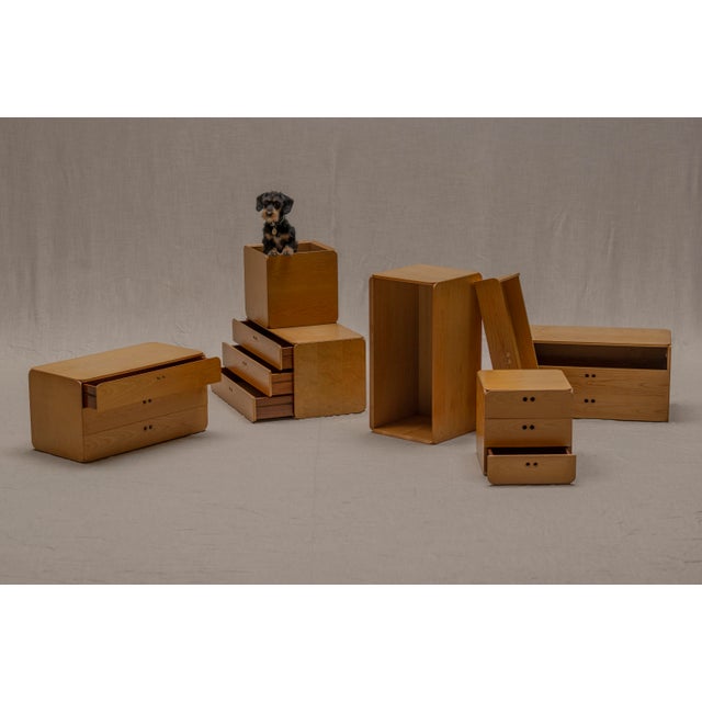 Samara Modular Sideboard attributed to Derk Jan de Vries, 1970s For Sale - Image 4 of 18