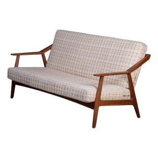 Teak Sofa attributed to H. Brockmann-Petersen for Randers Møbelfabrik, 1960s For Sale