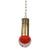 Mid Century Red Glass Ball Pendant in the Style of Seguso For Sale