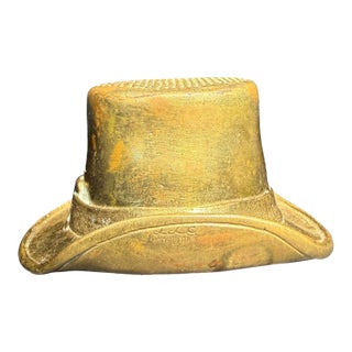 Brass Hat Match Holder and Striker For Sale