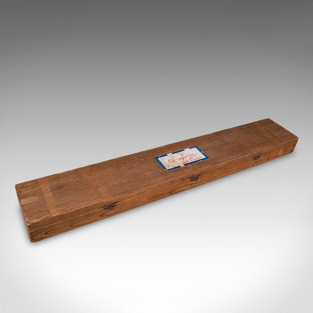 Japanese Vintage 2 Fishing Rod Case, Japanese, Bamboo, 11ft, 8ft, Champion, Mid Century For Sale - Image 3 of 12