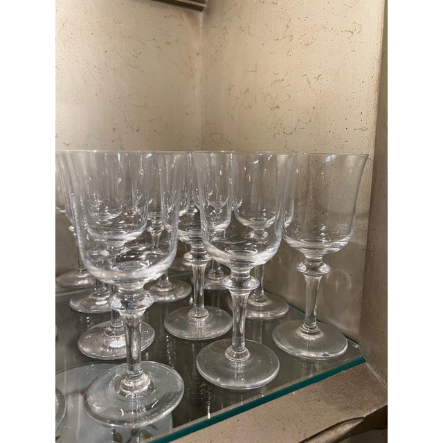 Contemporary Mid 20th Century Signed Daum France Crystal Stemware – Orval Model - Set of 39 For Sale - Image 3 of 9