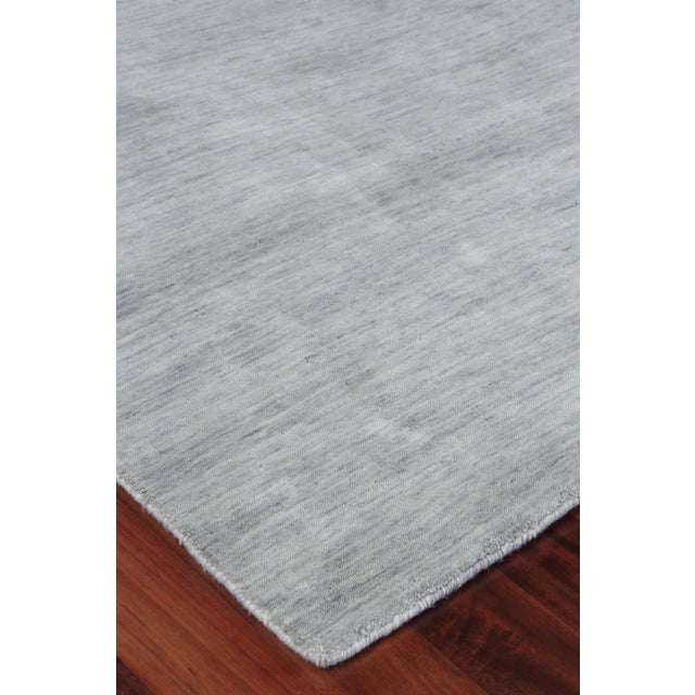 Textile Exquisite Rugs Rheine Hand Loom Wool Light Gray - 9'x12' For Sale - Image 7 of 9