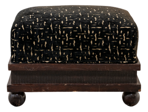 Small Art Deco Spanish Ottoman, 1930s