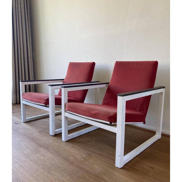 Rare Lounge Chairs designed by Tjerk Reijenga and Friso Kramer for Pilastro in the 1960s. The chair itself was designed by...