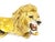 Ceramic Italian Glazed Terracotta Lion Sculpture, 1960s For Sale - Image 7 of 10