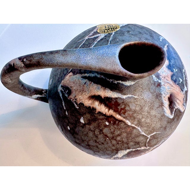 Ceramic Glazed Ceramic Model No. 313 Art Jug Vase with Marbled Finish by Kurt Tschörner for Ruscha, West-Germany, 1960s For Sale - Image 7 of 18