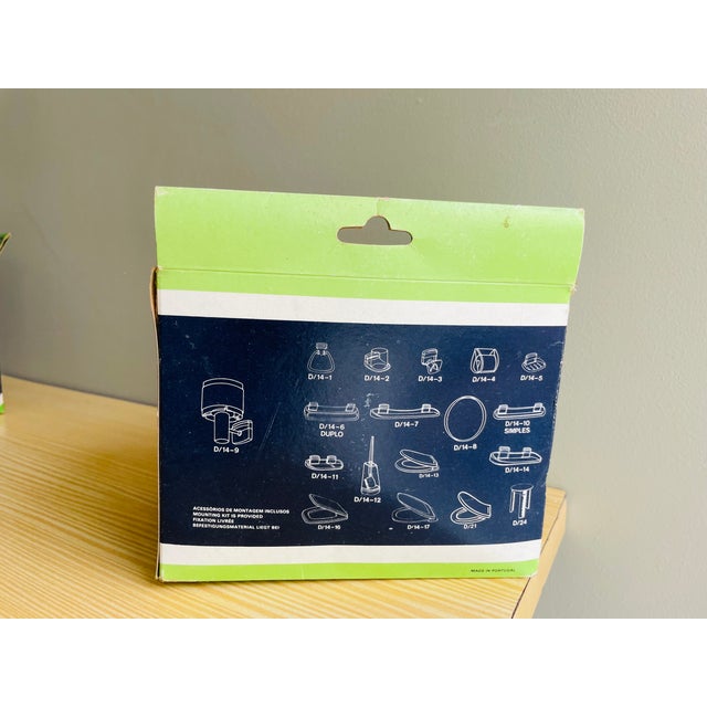 Portuguese Mid-Century Modern Olive Green Acrylic Wall Sconce For Sale - Image 9 of 11