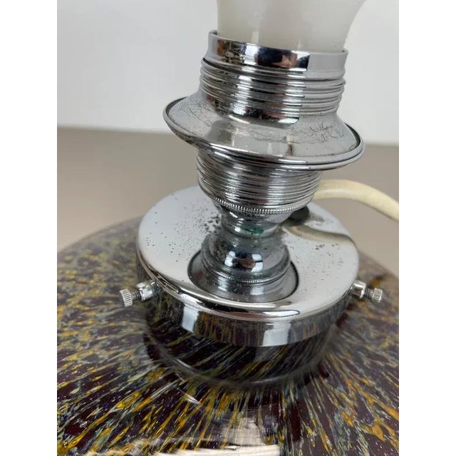 Art Deco Ikora Table Lamp in Glass by Karl Wiedmann for WMF, Germany 1950s For Sale - Image 10 of 18