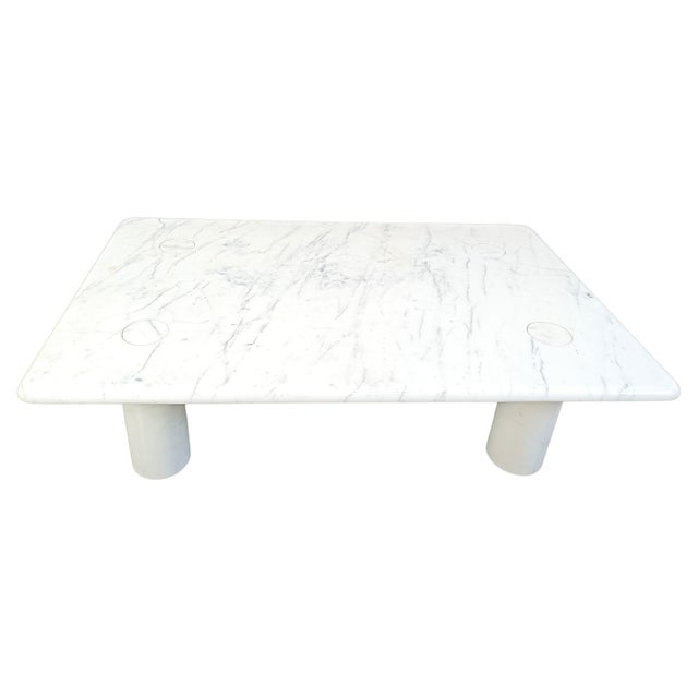Carrara Marble Coffee Table by Angelo Mangiarotti for Up&Up, Italy, 1970s For Sale - Image 12 of 12