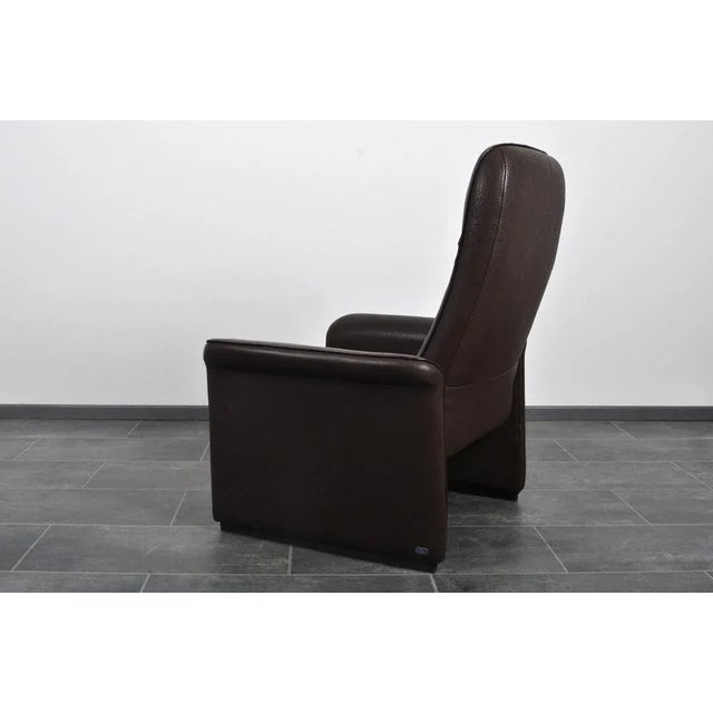 2000 - 2009 DS-50 Cigar Brown Neck Leather Chair from de Sede For Sale - Image 5 of 10