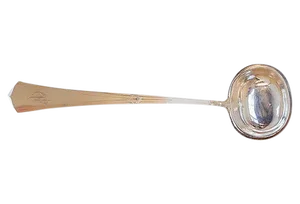 Art Deco Style Silverplate Large Ladle