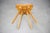 Brown Vintage Czechoslovak Folk Farmhouse Chair in Wood, 1940s For Sale - Image 8 of 9