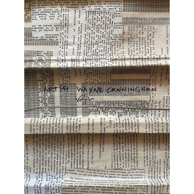 Paper Original Wayne Cunningham Abstract Collage Painting For Sale - Image 7 of 10