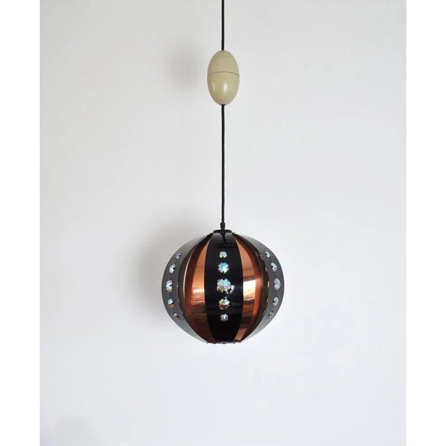 Modern Danish Copper Pendant by Werner Schou for Coronell For Sale - Image 3 of 12