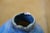 Late 20th Century 2 Vintage Blue Glazed Gourd Shaped Pinch Pot Pottery Bud Vases 2" For Sale - Image 5 of 14