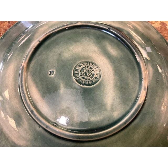 Traditional Late 19th Century Etruscan Majolica Caulifower Star Plate For Sale - Image 3 of 6