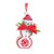 Contemporary Nordic Snowflake Character Tree Ornament with Pine Bow Accent (Set of 6) For Sale - Image 3 of 5