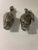Quality silverplate salt and pepper shakers in the form of artichokes. The pepper mill holds peppercorns and can be opened...