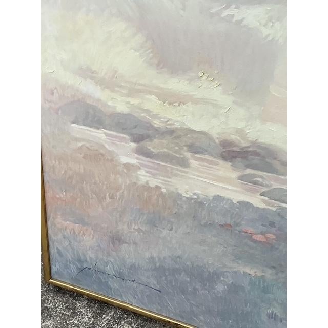 Vintage Monumental Original Abstract Figurative Oil Painting on Canvas For Sale - Image 10 of 12