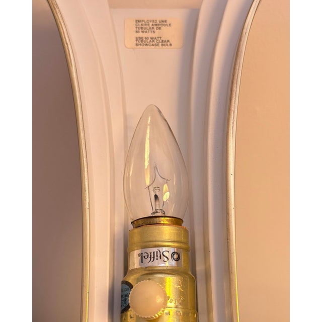 Metal 1970s Stiffel Brass Fan Uplight Table Lamp With Dimmer, Hollywood Regency Art Deco Revival For Sale - Image 7 of 8