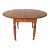 Antique Solid Oak Oval Drop Leaf Dining Table For Sale