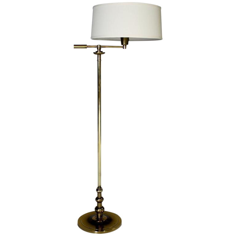 cream standard lamp