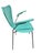 Italian Vintage Italian Modern Turquoise Arm Chair For Sale - Image 3 of 5