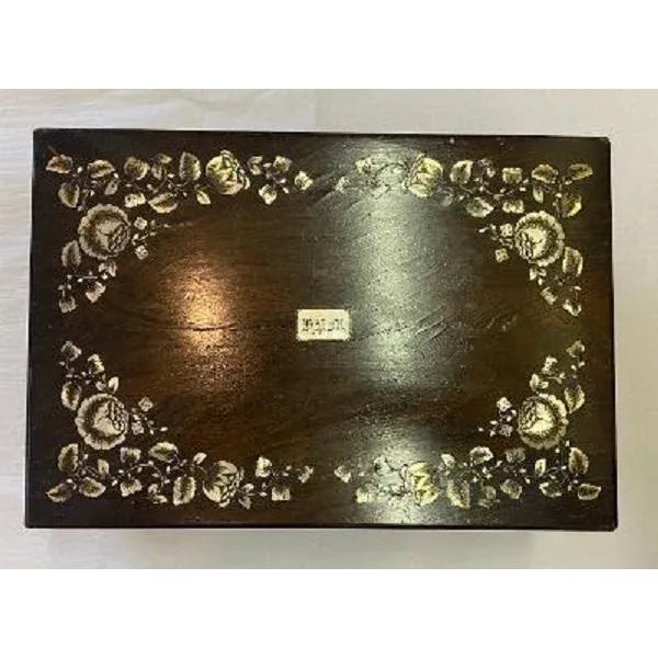 Antique Rosewood English Writing Box Table For Sale In West Palm - Image 6 of 13